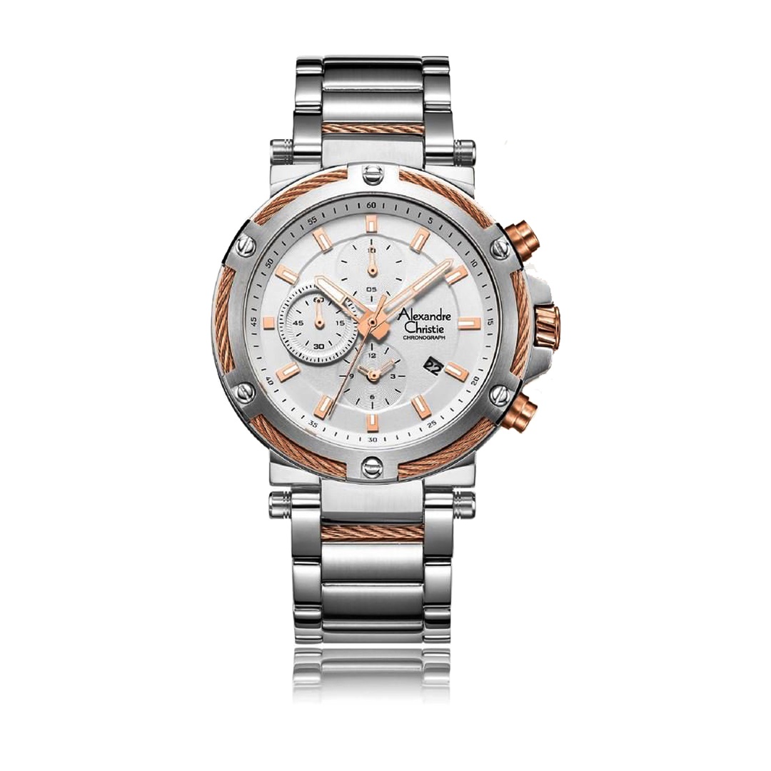 ALEXANDRE CHRISTIE AC 6561 SILVER ROSEGOLD
