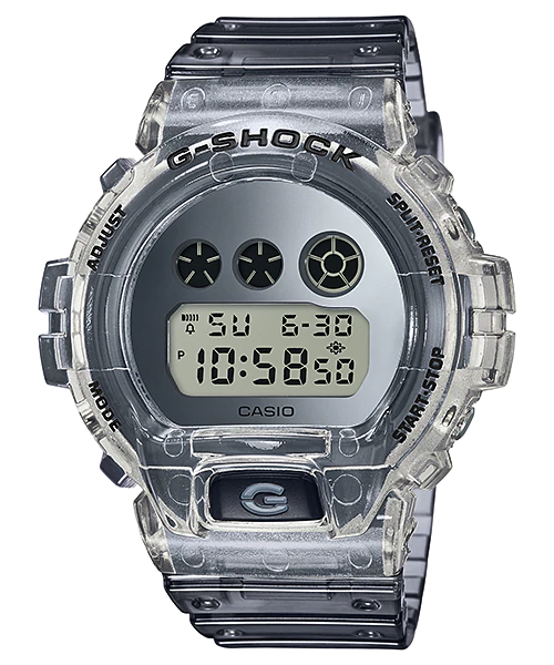 G-SHOCK DW-6900SK-1DR TRANSPARAN GREY RESIN STRAP