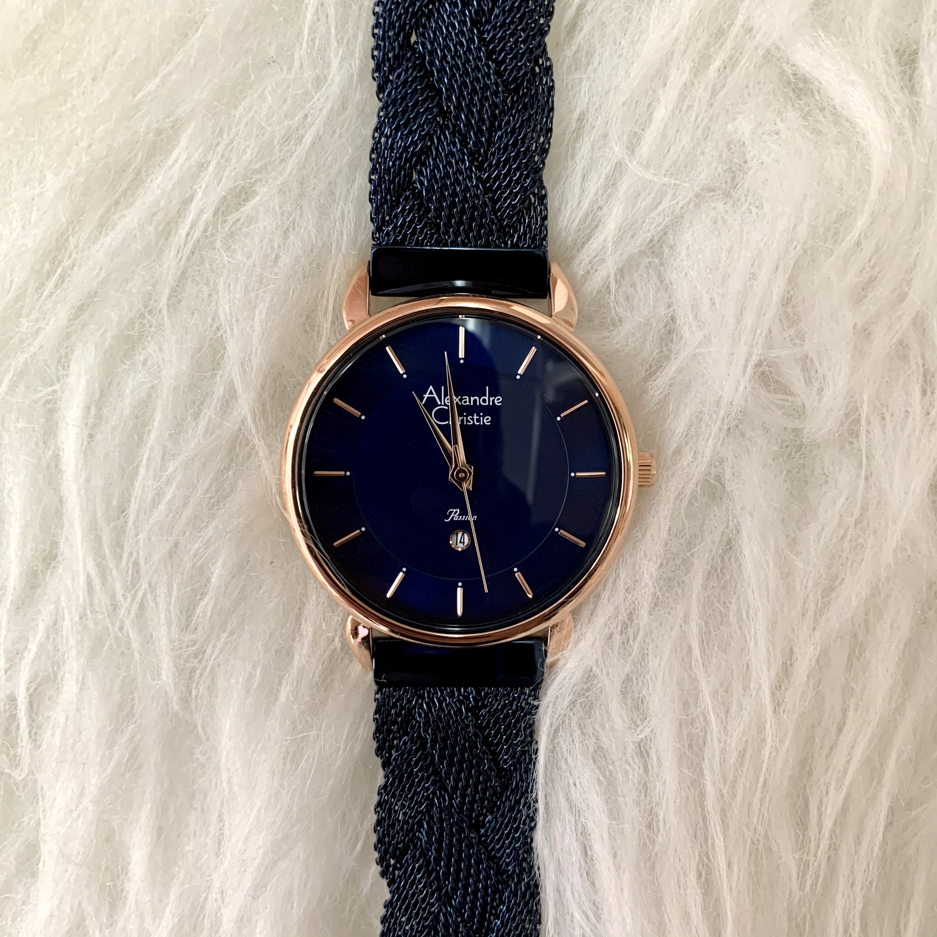 ALEXANDRE CHRISTIE AC 2857 LDBURBU - NAVY STAINLESS STEEL
