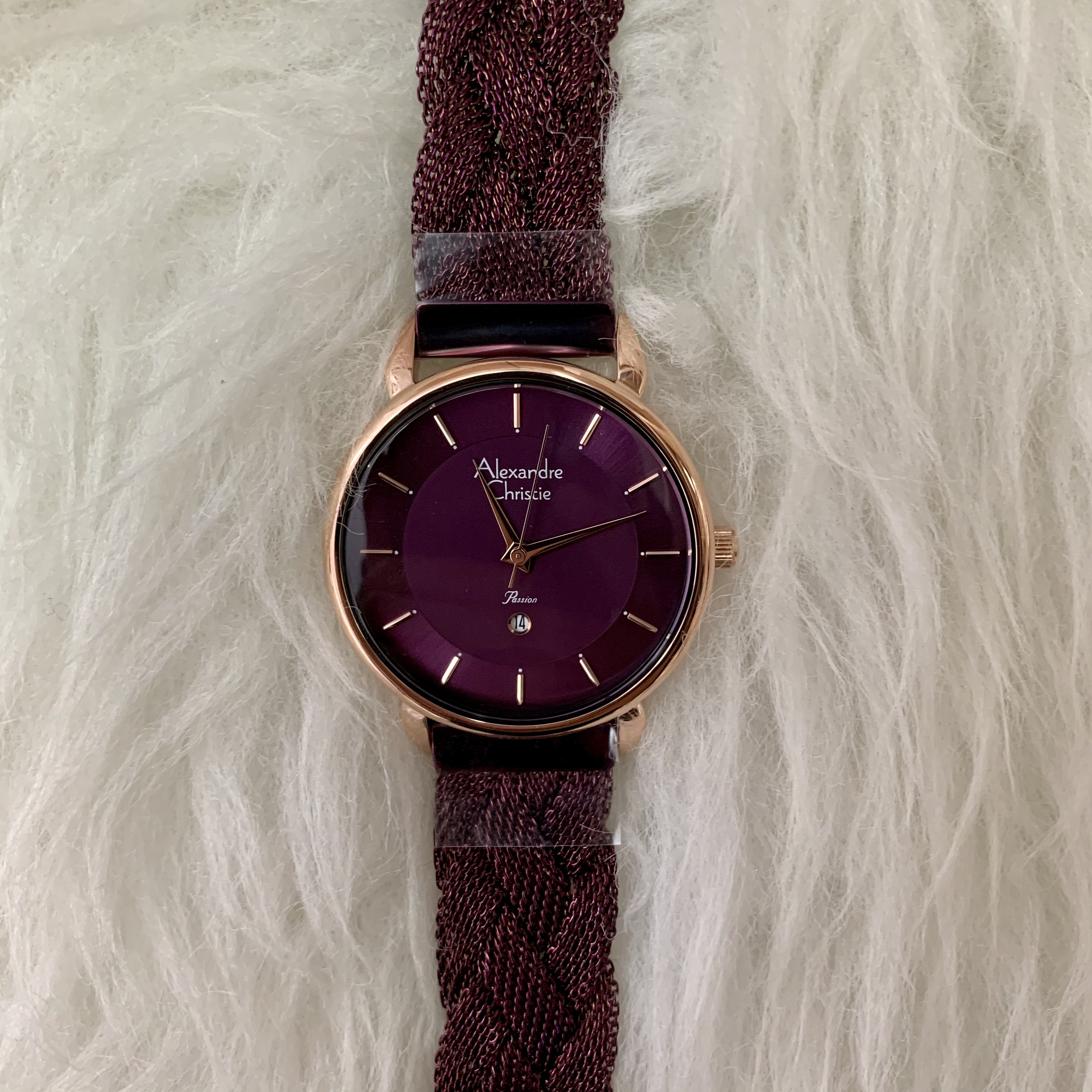 ALEXANDRE CHRISTIE AC 2857 LDBRDRE – PURPLE STAINLESS STEEL