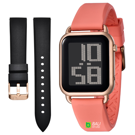 DIGITEC - DG 6090T CASE ROSEGOLD STRAP ORANGE + FREE STRAP