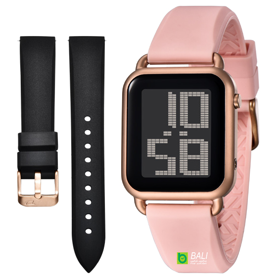 DIGITEC - DG 6090T CASE ROSEGOLD STRAP SOFT PINK + FREE STRAP