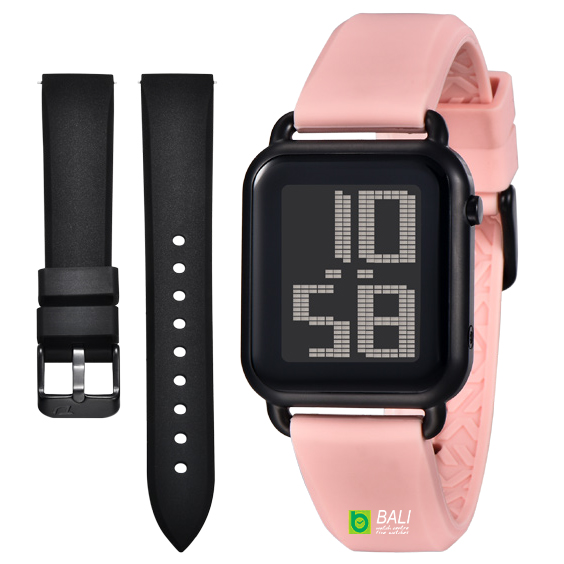 DIGITEC - DG 6090T CASE BLACK STRAP SOFT PINK + FREE STRAP
